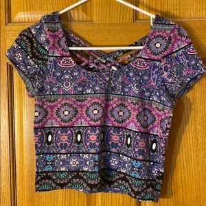 Purple crop top